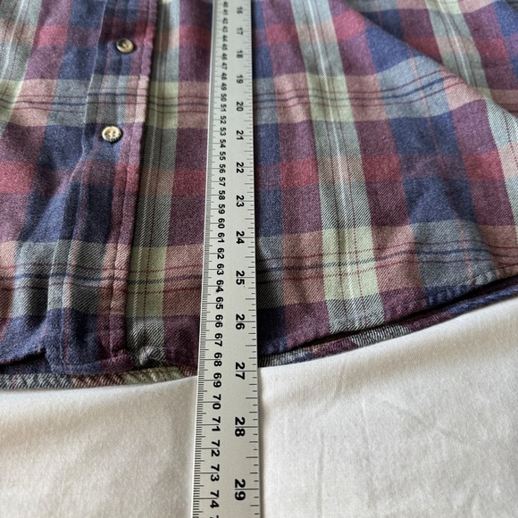 Arnold Palmer Vintage Light Flannel Button Up Plaid Long Sleeve Shirt X-Large - Picture 11 of 12